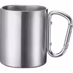 WESTMARK Edelstahltasse mit Karabinerhenkel