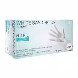 WHITE BASIC-PLUS Nitrilhandschuhe
