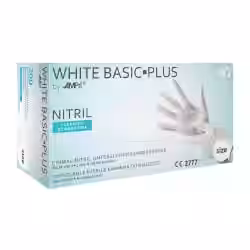 WHITE BASIC-PLUS Nitrilhandschuhe