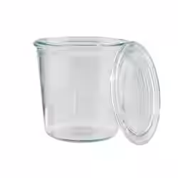 Weck-Glas mit Deckel Sturzform