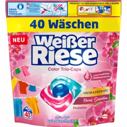 Weißer Riese Colorwaschmittel Trio-Caps Aromatherapie Orchidee W40CT