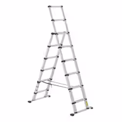 Zarges Teleskop-Kombileiter 8 + 2 Sprossen