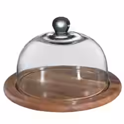 Zassenhaus Akazie Käseglocke mit Glasdeckel 055863