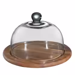 Zassenhaus Akazie Käseglocke mit Glasdeckel 055870