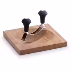 Zeller Bamboo Kräuterbrett mit Wiegemesser