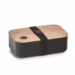 Zeller Brotdose mit Bambusdeckel und Gummiband 14731