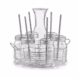 Zeller Glaskaraffe-/ Gläser-Set 19749