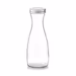 Zeller Glaskaraffe mit Metalldeckel 19717