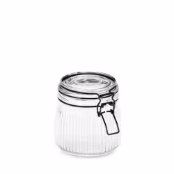 Zeller Vorratsglas mit Bügelverschluss aus Glas/Metall