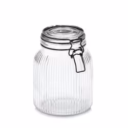 Zeller Vorratsglas mit Bügelverschluss aus Glas/Metall