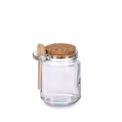 Zeller Vorratsglas mit Löffel und Korkdeckel