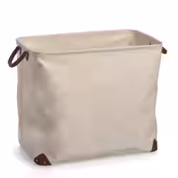 Zeller Wäschesammler beige aus Canvas-Stoff 14264