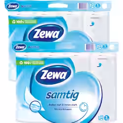 Zewa Samtig Toilettenpapier Großpackung 29866