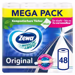 Zewa Wisch & Weg Küchenrolle Original Großpackung 42837