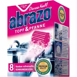 abrazo Topf & Pfanne Reinigungskissen 1 Packung = 8 Stück