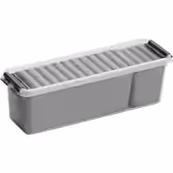 helit "the q-line" Aufbewahrungsbox mit Deckel und Einsätzen H6160802