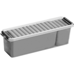 helit "the q-line" Aufbewahrungsbox mit Deckel und Einsätzen H6160802
