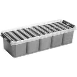 helit "the q-line" Aufbewahrungsbox mit Deckel und Einsätzen H6160902