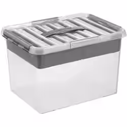 helit "the q-line" Aufbewahrungsbox mit Deckel und Einsätzen H6161002