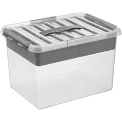 helit "the q-line" Aufbewahrungsbox mit Deckel und Einsätzen H6161002