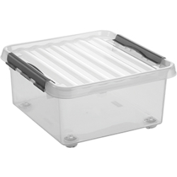 helit "the q-line" Aufbewahrungsbox mit Deckel und Rollen H6162902