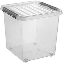 helit "the q-line" Aufbewahrungsbox mit Deckel und Rollen H6163002