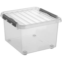 helit "the q-line" Aufbewahrungsbox mit Deckel und Rollen H6163202