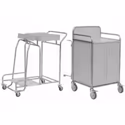 novocal Stationswagen SW 600 inkl. Frischwäscheschrank SW600K – NW42KS70