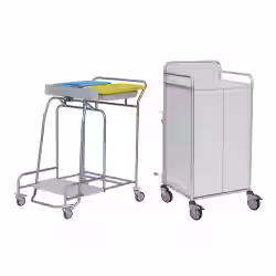 novocal Stationswagen SW 700 inkl. Hohem Frischwäscheschrank SW700K – NW42KS70