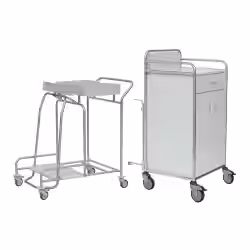 novocal Stationswagen SW 700 inkl. Hohem Frischwäscheschrank SW701K – NW42KS70