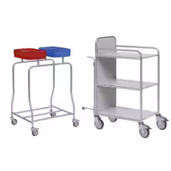 novocal Stationswagen SW 800 inkl. Frischwäscheablagen SW800K – NW72