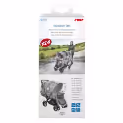 reer RainCover Duo Regenschutz für Geschwisterwagen 73887