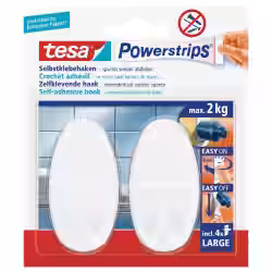 tesa Powerstrips Haken Large Oval 58013-00049-01