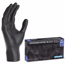 ARNOMED Nitril Black XTRA STRONG Einmalhandschuhe