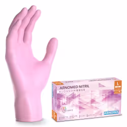 ARNOMED Nitril Blossom Rose Einmalhandschuhe