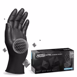 ARNOMED Nitril Diamond Black Einmalhandschuhe