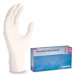 ARNOMED Nitril White Einmalhandschuhe