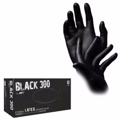 Black 300 Latex Einmalhandschuhe