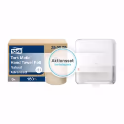 Tork Aktionsset Matic Rollenhandtuchpapier + Spender H1 290099+551000