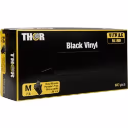 ABENA Thor Black Vinyl Einweghandschuhe