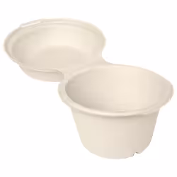 DUNI BioPak Bagasse Snackbox ungeteilt