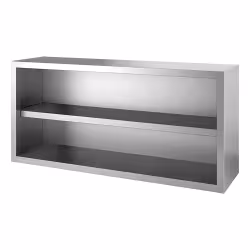 Gastro-Inox Edelstahl offener Wandschrank