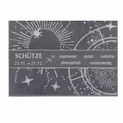Gözze Saunatuch mit Sternzeichen