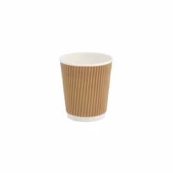 Greenbox Riffelbecher braun