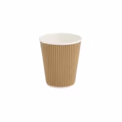 Greenbox Riffelbecher braun