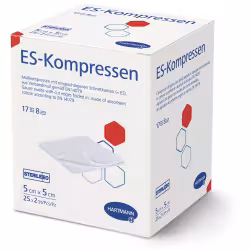 HARTMANN ES-Kompressen 5 x 5 cm EN 14079
