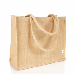 Jute statt Plastik Jutebeutel Einkauftasche 40 x 34 cm