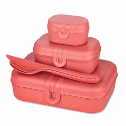 Koziol Lunchbos Set PASCAL READY inkl. Besteck