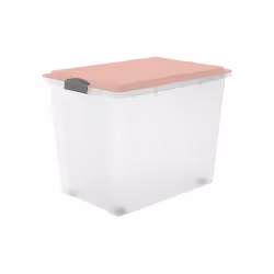 Rotho COMPACT Stapelbox A3 tranparent mit Rollen
