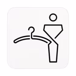 SanTRAL Hinweisschild Herrenumkleide